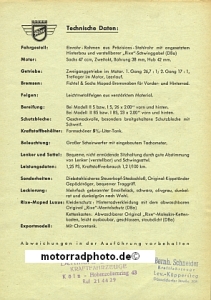 Preview: Rixe Motorrad Prospektblatt 2 Seiten 1955  rix-p55