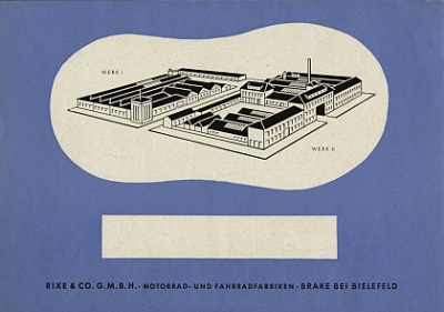 Preview: Rixe Motorrad Prospekt 4 Seiten 1955  rix-p55-2