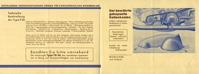 Preview: O.D. Motorrad Prospekt 6 Seiten 1930  od-p30