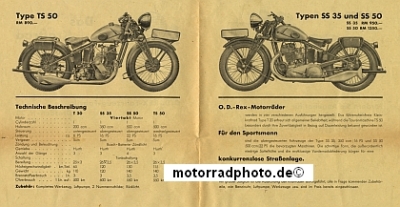 Preview: O.D. Motorrad Prospekt 8 Seiten 1931   od-p31