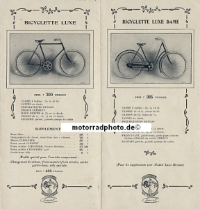 Preview: Clement Motorrad, Fahrrad, Voiture Prospekt 12 Seiten 1906 cle-p06
