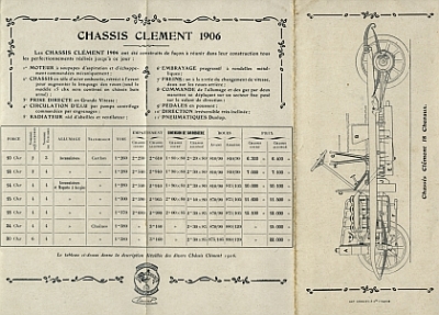 Preview: Clement Motorrad, Fahrrad, Voiture Prospekt 12 Seiten 1906 cle-p06