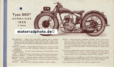 Preview: FN Motorrad Falt-Prospekt 4 Seiten 1930  fn-p30