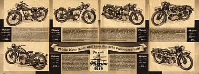 Preview: Phönix Motorrad Prospekt 8 Seiten 1939   phx-p39
