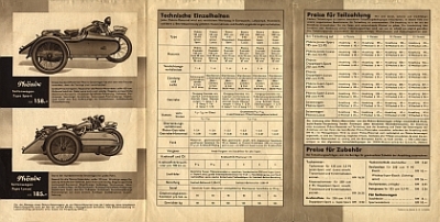 Preview: Phönix Motorrad Prospekt 8 Seiten 1939   phx-p39