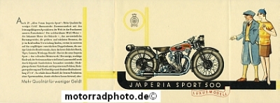 Preview: Imperia Motorrad Prospekt 6 Seiten 1930  imp-p30-2