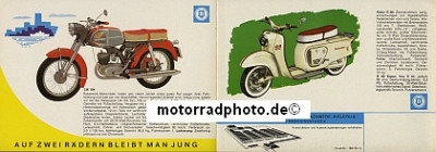 Preview: Rabeneick Klein-Motorrad Prospekt 6 Seiten 1964  rab-p64