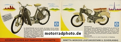 Preview: Rabeneick Klein-Motorrad Prospekt 6 Seiten 1964  rab-p64