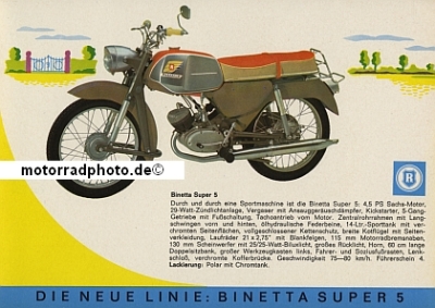 Preview: Rabeneick Klein-Motorrad Prospekt 6 Seiten 1964  rab-p64