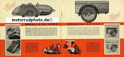Preview: Steib Seitenwagen Prospekt 8 Seiten 1950  stei-p50-2
