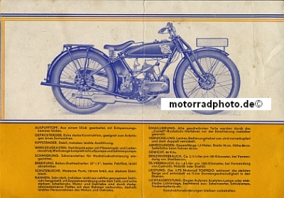 Preview: Torpedo Motorrad Prospekt 4 Seiten 1928  torp-p28