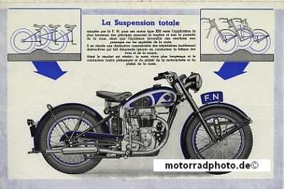Preview: FN Herstal Motorrad Falt-Prospekt 8 Seiten 1949  fn-p49