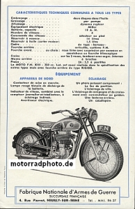Preview: FN Herstal Motorcycle Leaflet 2 Sides 1953  fn-p53