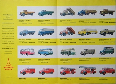 Preview: Magirus LKW Prospekt 4 Seiten 1955  magi-p55