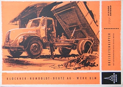 Magirus Truck Brochure 4 Sides 1956  magi-p566