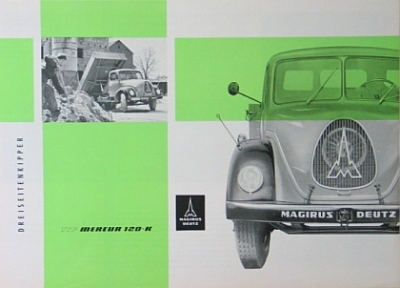 Magirus Truck Brochure 4 Sides 1958  magi-p58