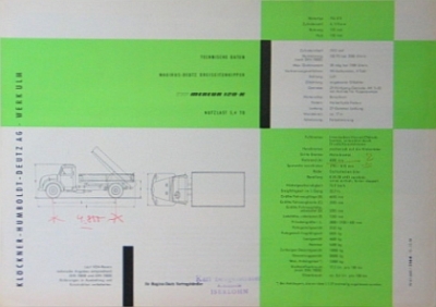 Preview: Magirus LKW Prospekt 4 Seiten 1958  magi-p58