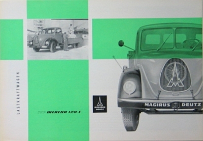 Magirus Truck Brochure 4 Sides 1958  magi-p582