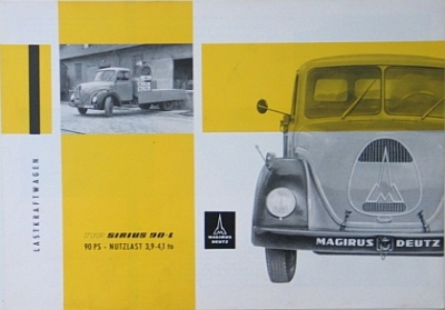 Magirus LKW Prospekt 4 Seiten 1959  magi-p59