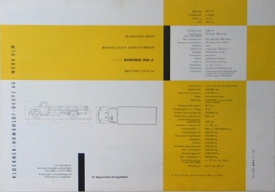 Preview: Magirus LKW Prospekt 4 Seiten 1959  magi-p59