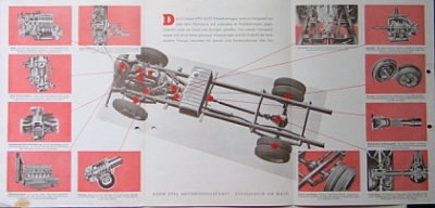 Preview: Opel LKW Prospekt 4 Seiten 1949  op-p49