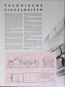 Preview: Opel LKW Prospekt 4 Seiten 1949  op-p49