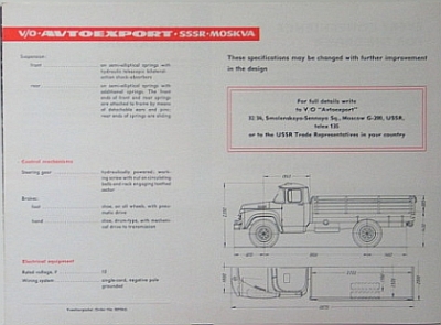 Preview: ZIL LKW Prospekt 6 Seiten 1965  zil-p65
