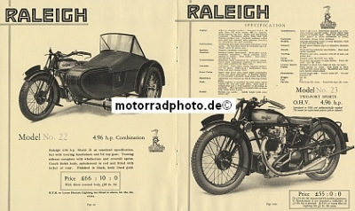Preview: Raleigh Motorrad Prospekt 18 Seiten 1924  ral-p24