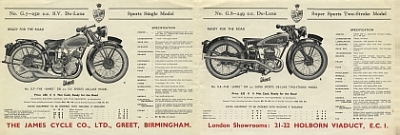 Preview: James Motorrad Prospekt 12 Seiten 1935    jam-p35