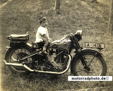 Standard Motorrad Foto BS 500 um 1930   st-f31