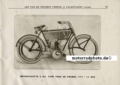 Preview: Peugeot Motorrad Prospekt 64 Seiten 1909   peu-p09