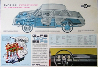Preview: Glas Automobil Prospekt  Typ 1204  8 Seiten 1963  glas-op63 Preview: Glas Automobil Prospekt  Typ 1204  8 Seiten 1963  glas-op63