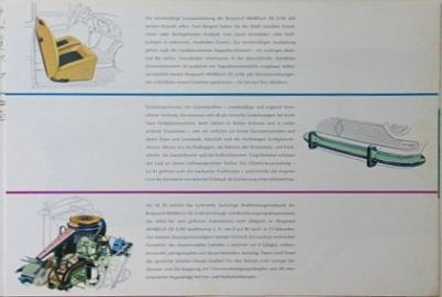 Borgward Automobil Prospekt Arabella De Luxe 6 Seiten 1961  bor-op61