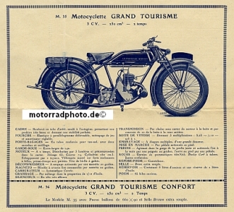 Preview: La Francaise Diamant Motorrad Prospekt 12 Seiten 1927  lfd-p27