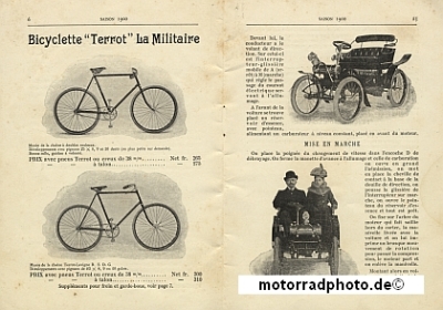 Preview: Terrot Tricycle Qudricycle Bicycle Voiturette Hauptkatalog 32 Seiten 1900  ter-p00