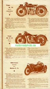 Preview: FN Herstal Motorrad Prospekt  M.70/M.67B 6 Seiten 1928  fn-p28
