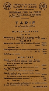 Preview: FN Herstal Motorrad Prospekt  M.70/M.67B 6 Seiten 1928  fn-p28