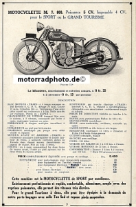 Preview: Train Motorrad Prospekt 8 Seiten 1928   train-p28