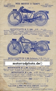 Preview: Train Motorrad Prospektblatt 2 Seiten 1930   train-p30
