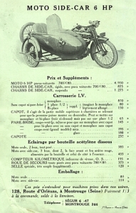 Preview: Rene Gillet Motorrad Prospektblatt  2 Seiten  1924  regi-p24