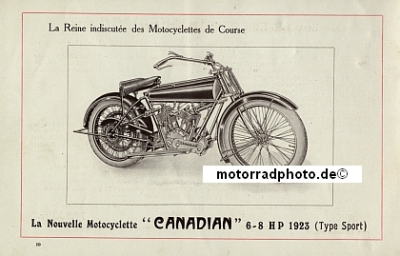 Preview: Canadian Motorrad + Automobil Prospekt  20 Seiten 1923  can-p23