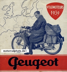 Peugeot Kleinmotorrad Prospekt 12 Seiten 1939   peu-p39