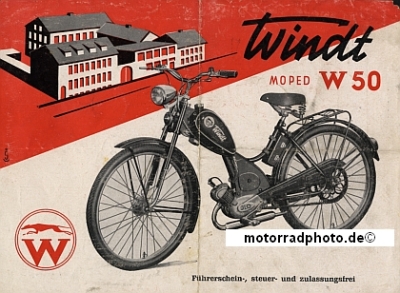 Windt Lightweight Motorcycle Leaflet  2 Pages 1952   windt-p52