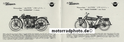 Alcyon Motorrad Prospekt 20 Seiten 1928 alc-p28