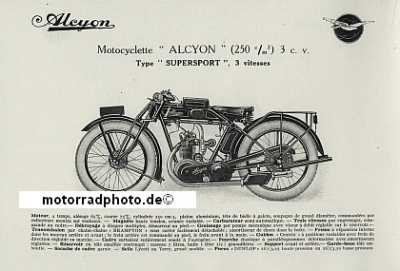 Alcyon Motorrad Prospekt 20 Seiten 1928 alc-p28