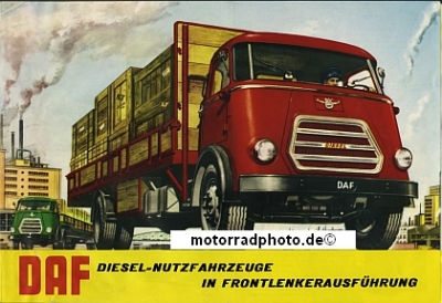 DAF LKW Prospekt  6 Seiten 1961   daf-p61