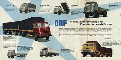 Preview: DAF LKW Prospekt  6 Seiten 1961   daf-p61