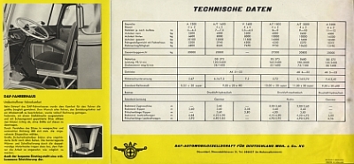 Preview: DAF LKW Prospekt  6 Seiten 1961   daf-p61