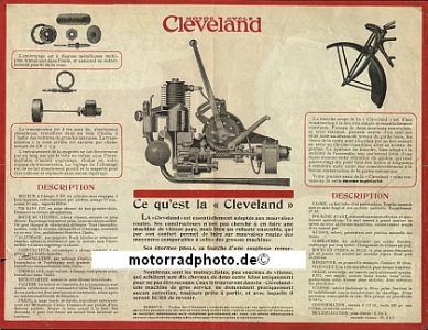 Preview: Cleveland Motorrad Prospekt 4 Seiten  1922   cleve-p22