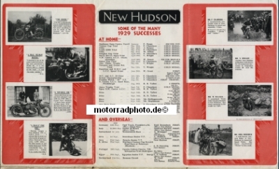 Preview: New Hudson Motorrad Prospekt  12 Seiten 1930   nh-p30